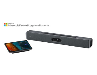 MAXHUB XBar V70 Kit For Microsoft Teams Rooms, includes one XBar V70 MEDP Videobar and one AP30 Touch Panel